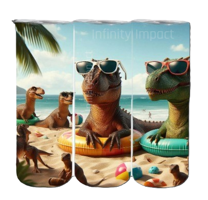 Beachin Dinos 20 oz Tumblers